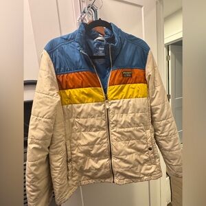 L.L. Bean Women’s Retro Rainbow Puffer Jacket
